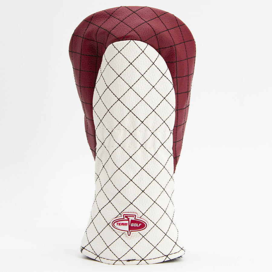 South Carolina Gamecocks striped quilted fairway cover, back view