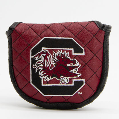 South Carolina Gamecocks Solid Quilted Mallet Putter Cover, front view