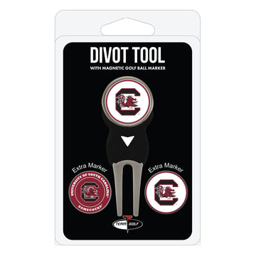 South Carolina Gamecocks Divot Tool + 3 Ball Markers