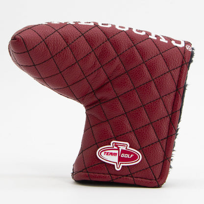 South Carolina Gamecocks Solid Quilted Blade Putter Cover, back view