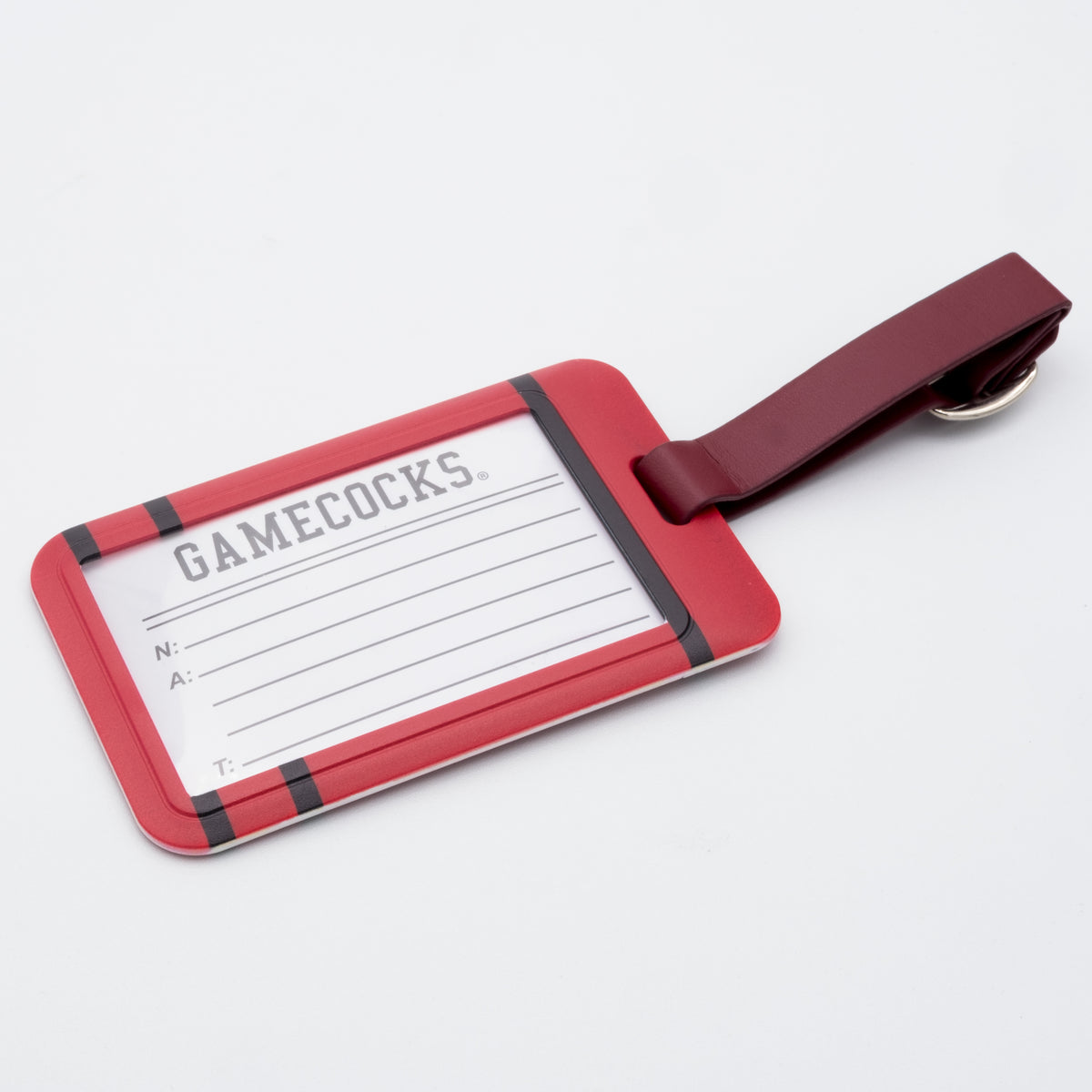 South Carolina Gamecocks plastic golf bag tag by Team Golf, product photo 2