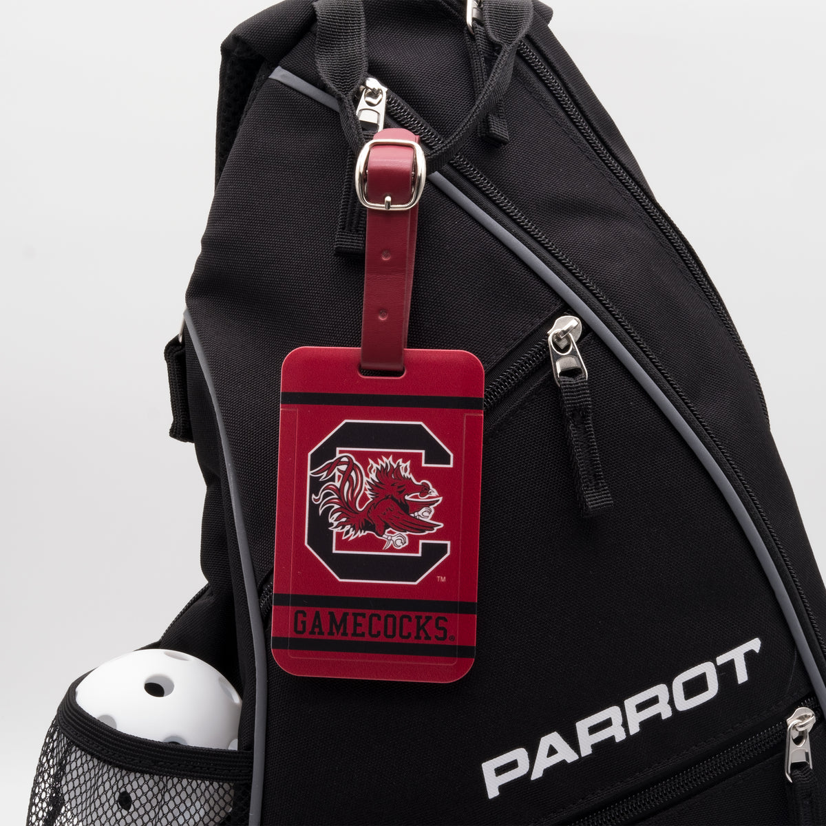 South Carolina Gamecocks plastic golf bag tag by Team Golf, product photo 3