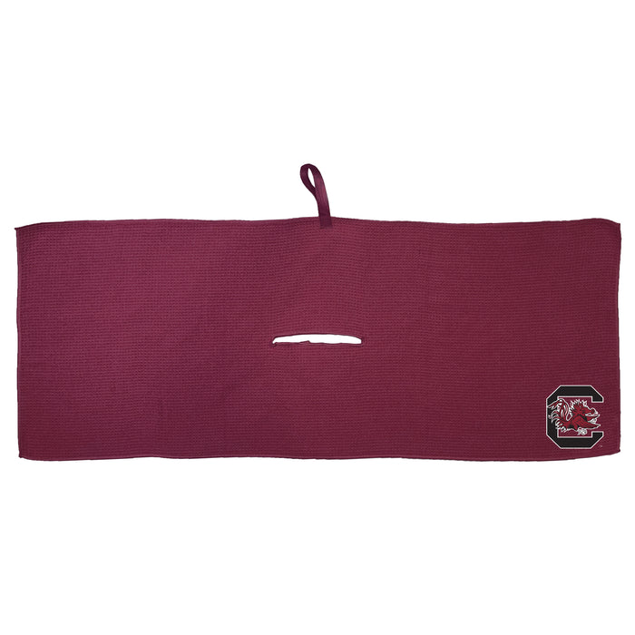 South Carolina Gamecocks 16 x 40 microfiber golf towel with team logo