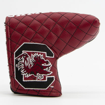 South Carolina Gamecocks Split Quilted Blade Putter Cover, front view