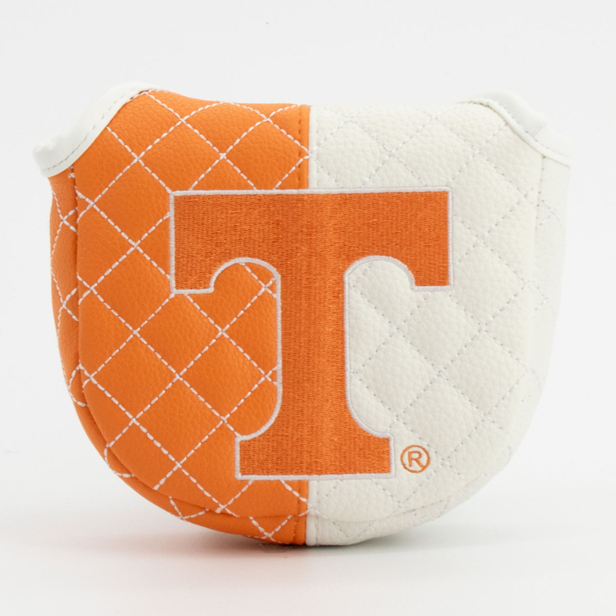 Tennessee Volunteers Split Quilted Mallet Putter Cover, front view