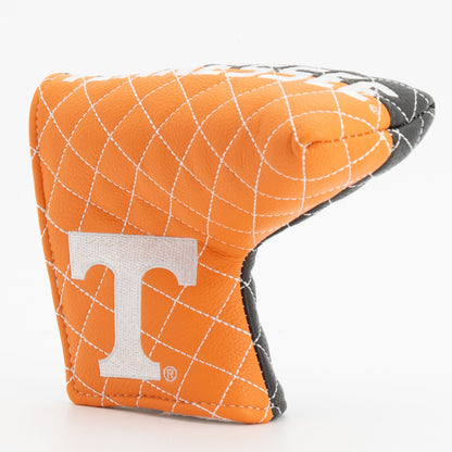 Tennessee Volunteers Split Quilted Blade Putter Cover, angled view