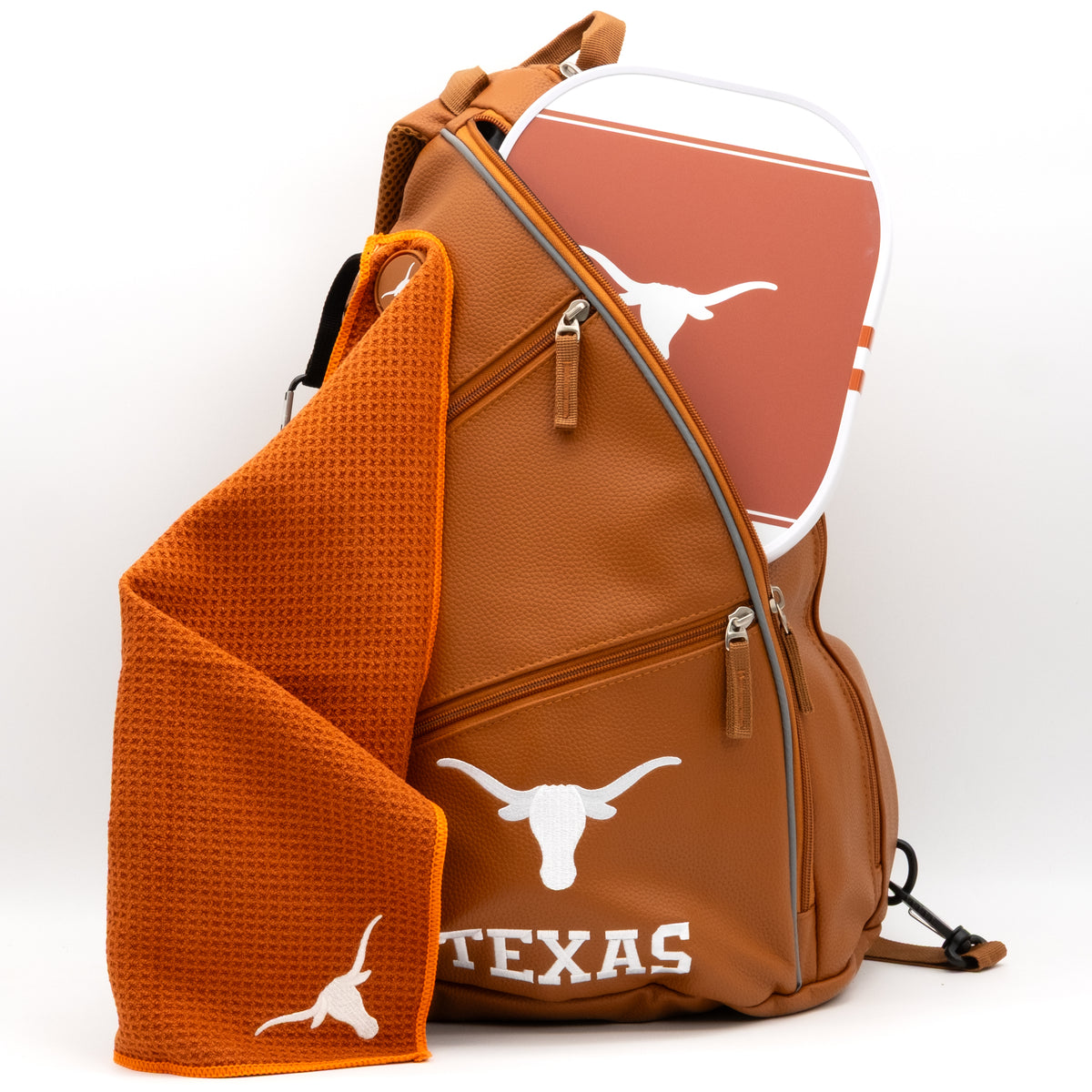 Texas Longhorns PU leather backpack by Team Golf, view 5
