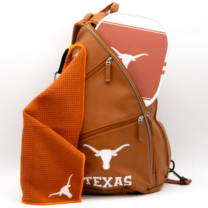 Texas Longhorns PU leather backpack by Team Golf, view 5