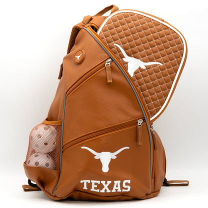 Texas Longhorns PU leather backpack by Team Golf, view 6