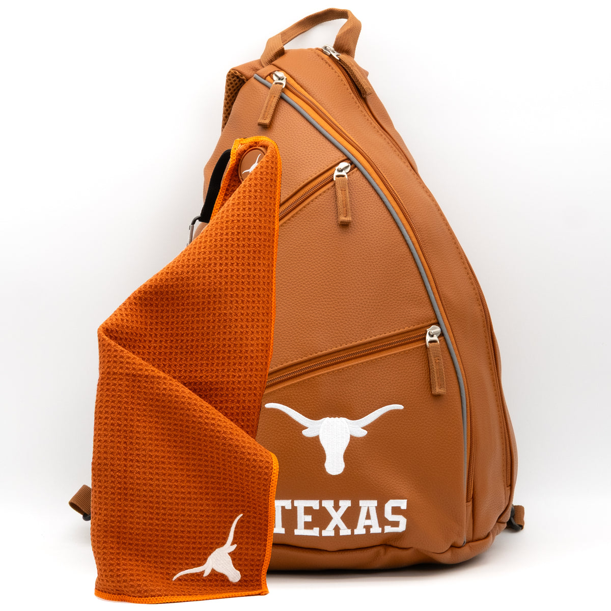 Texas Longhorns PU leather backpack by Team Golf, view 8