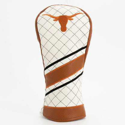 Texas Longhorns Striped Quilted Fairway Headcover, front view