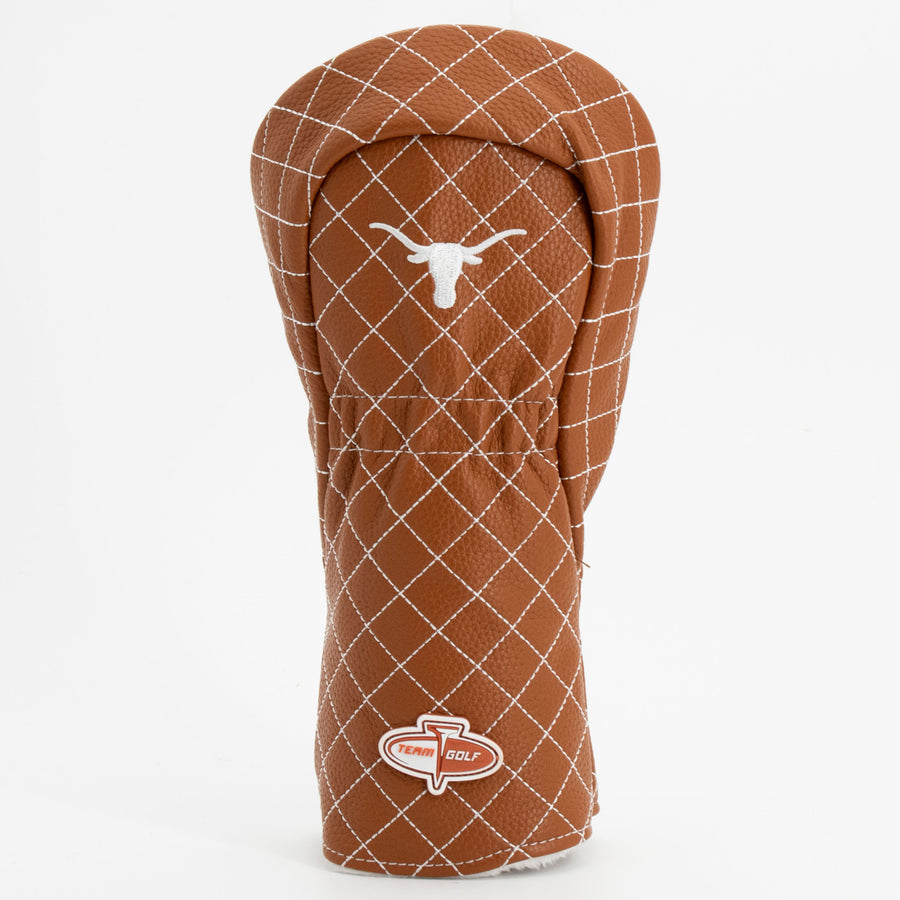 Texas Longhorns solid quilted fairway cover, back view