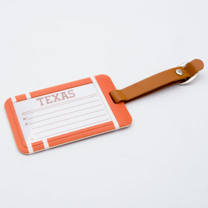 Texas Longhorns plastic golf bag tag by Team Golf, product photo 2
