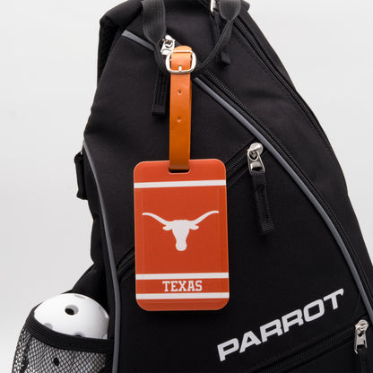 Texas Longhorns plastic golf bag tag by Team Golf, product photo 3