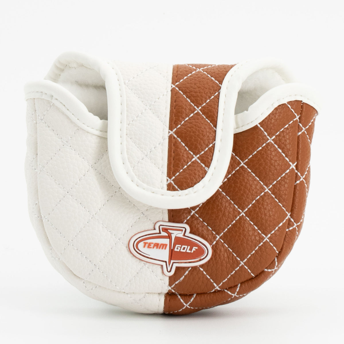 Texas Longhorns Split Quilted Mallet Putter Cover, back view