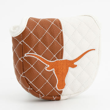Texas Longhorns Split Quilted Mallet Putter Cover