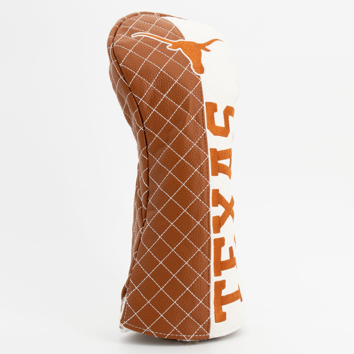 Texas Longhorns Split Quilted Driver Headcover, angled view