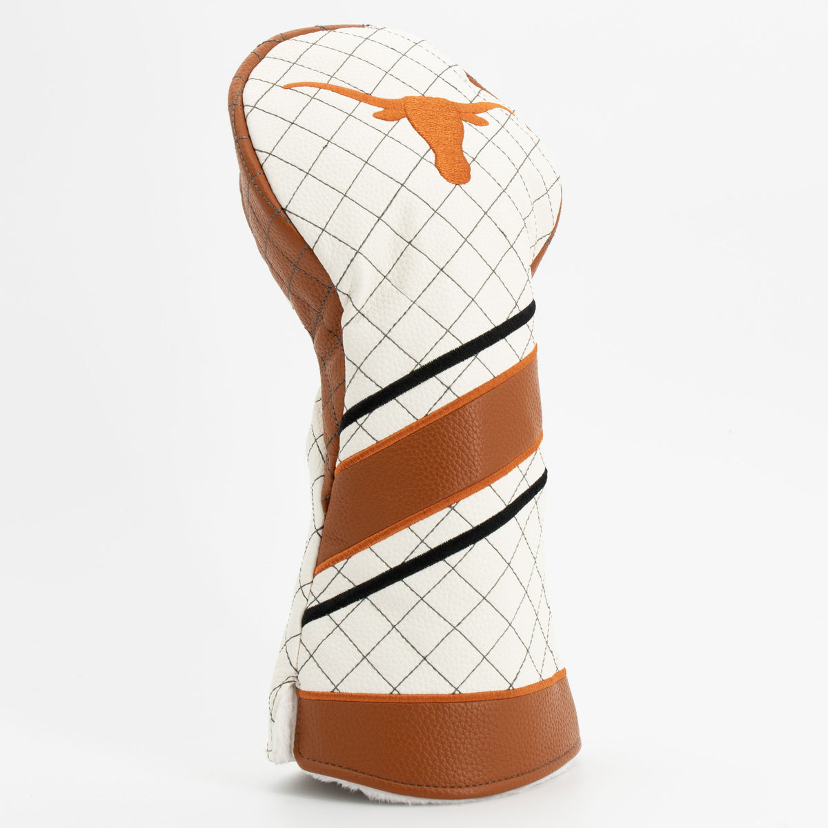 Texas Longhorns Striped Quilted Driver Headcover, angled view