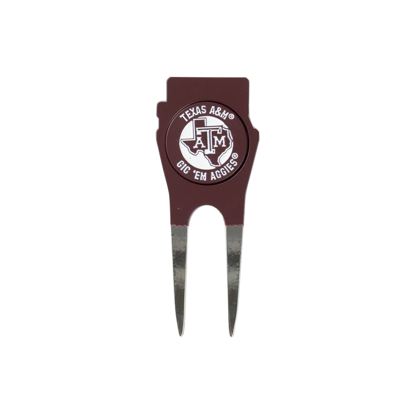 Texas A&M Aggies Custom Shaped Divot Tool - Image 2 - Club Rehab