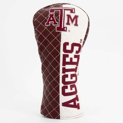 Texas A&M Aggies Split Quilted Fairway Headcover, front view