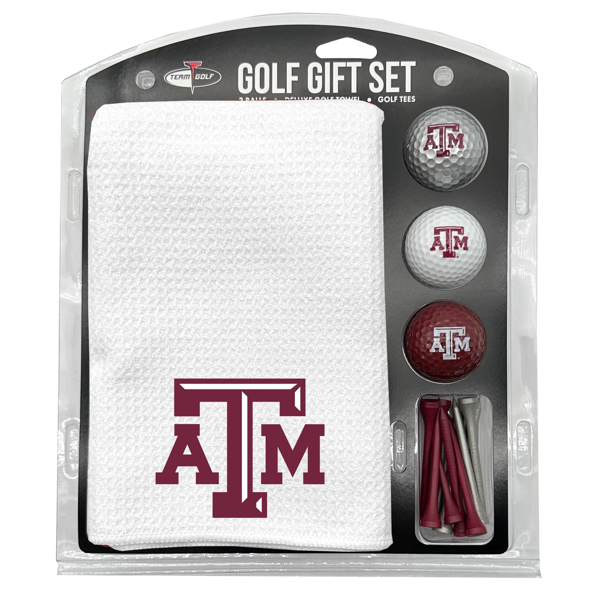 Texas A&M Aggies White Microfiber Towel Golf Gift Set - Club Rehab