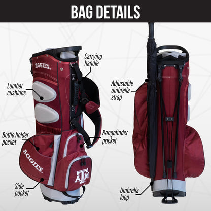 Texas A&M Aggies Fairway Stand Bag - Image 2 - Club Rehab
