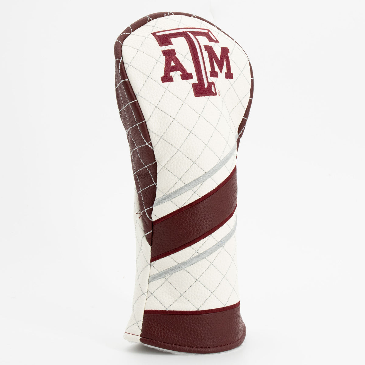 Texas A&M Aggies Striped Quilted Fairway Headcover, angled view