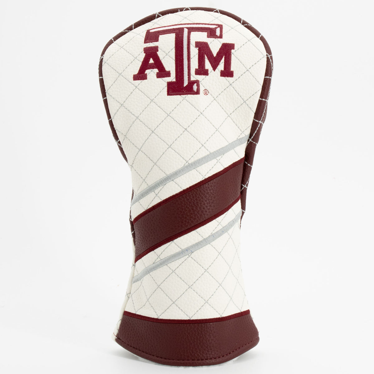 Texas A&M Aggies Striped Quilted Fairway Headcover, front view