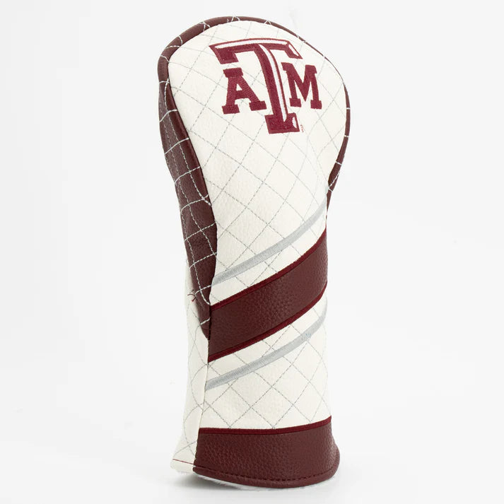 Golf club head cover with Texas A&M logo on a white background