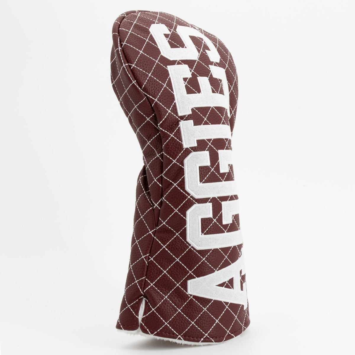 Texas A&M Aggies Solid Quilted Driver Headcover, angled view