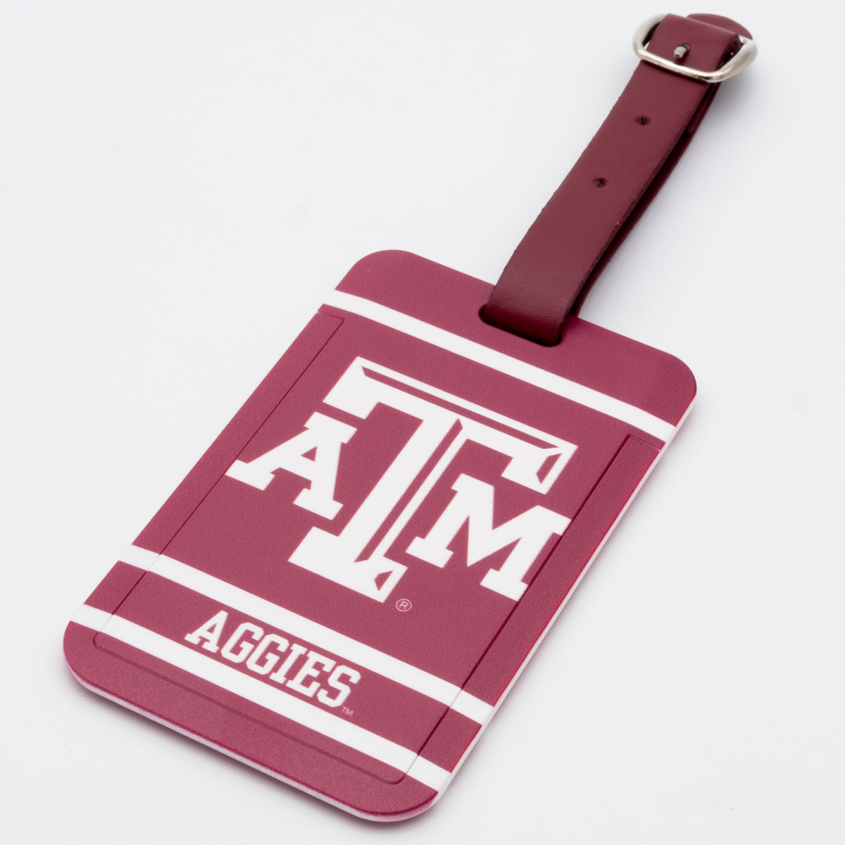 Texas A&M Aggies plastic golf bag tag by Team Golf, product photo 1