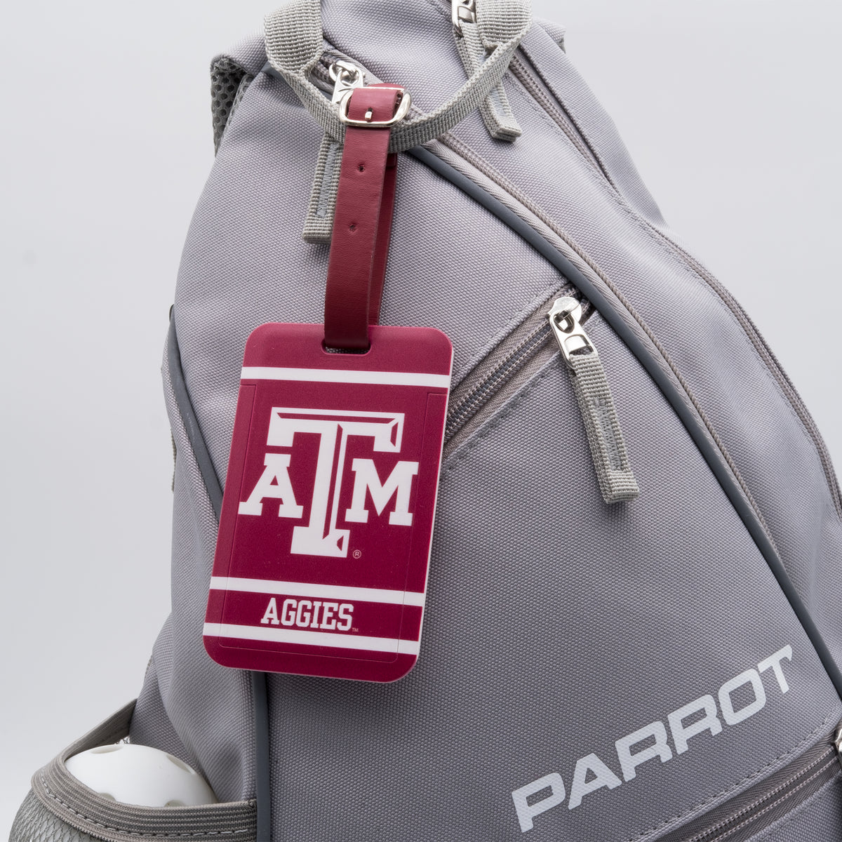 Texas A&M Aggies plastic golf bag tag by Team Golf, product photo 3
