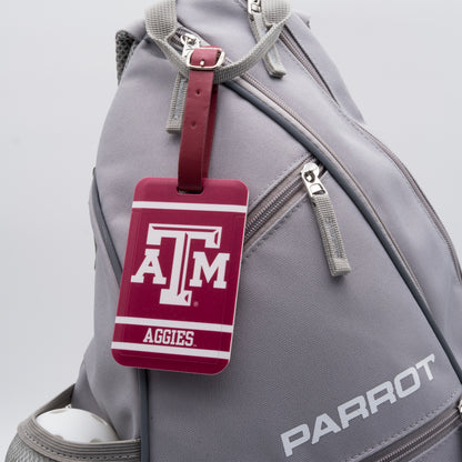 Texas A&M Aggies plastic golf bag tag by Team Golf, product photo 3