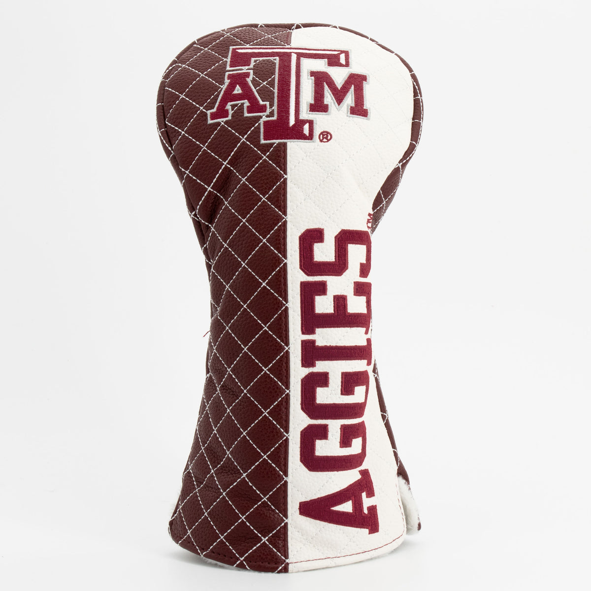 Texas A&M Aggies Split Quilted Driver Headcover, front view
