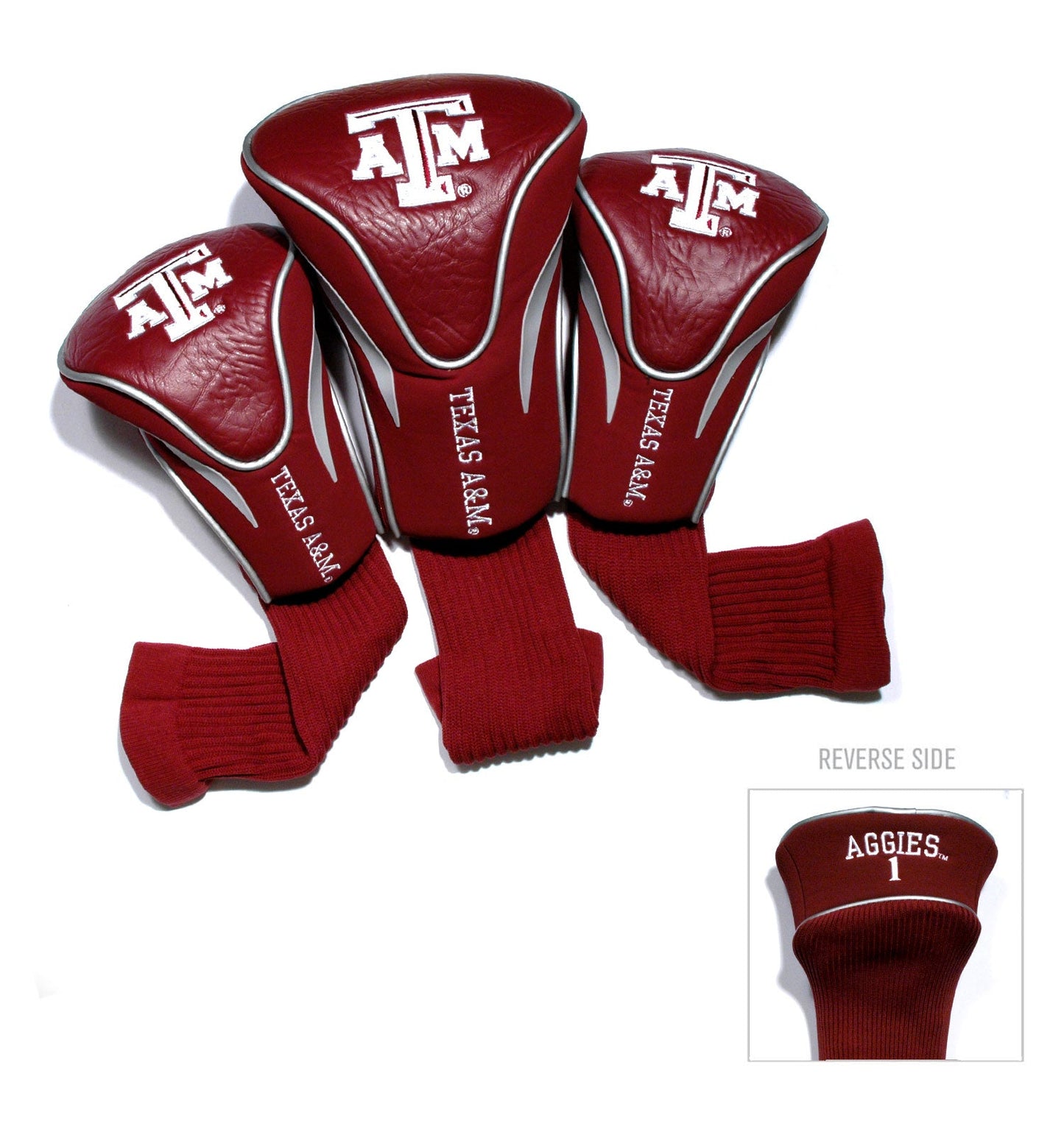 Texas A&M Aggies 3 Pack Contour Sock Headcovers - Club Rehab