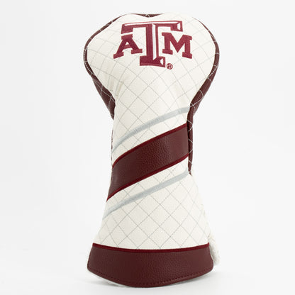 Texas A&M Aggies Striped Quilted Driver Headcover, front view