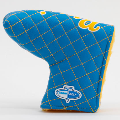 UCLA Bruins Solid Quilted Blade Putter Cover, back view