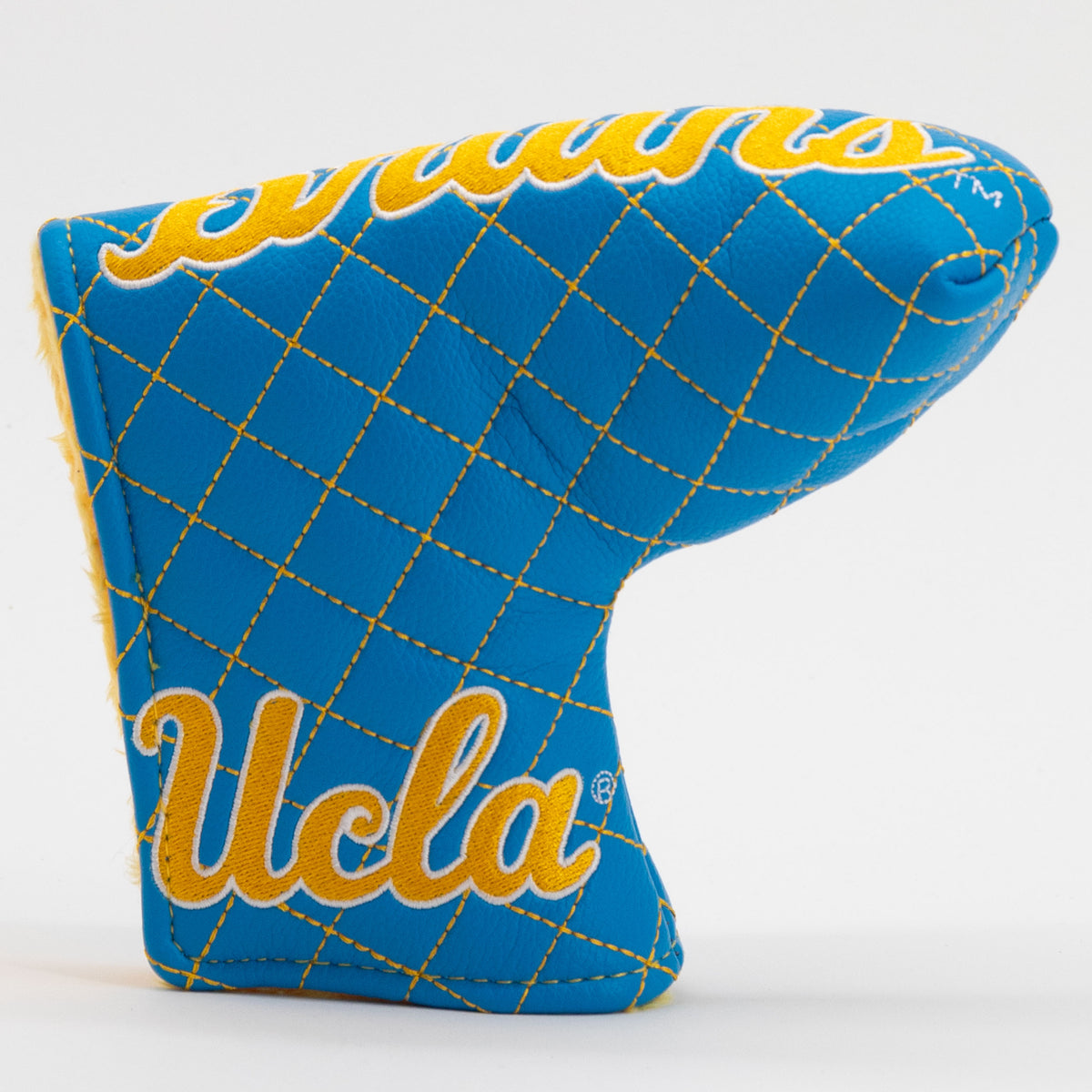 UCLA Bruins Solid Quilted Blade Putter Cover, front view