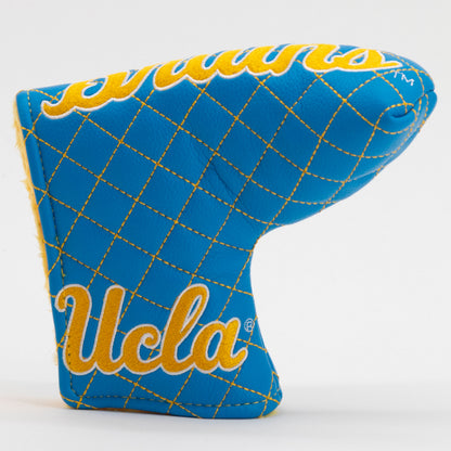 UCLA Bruins Solid Quilted Blade Putter Cover, front view