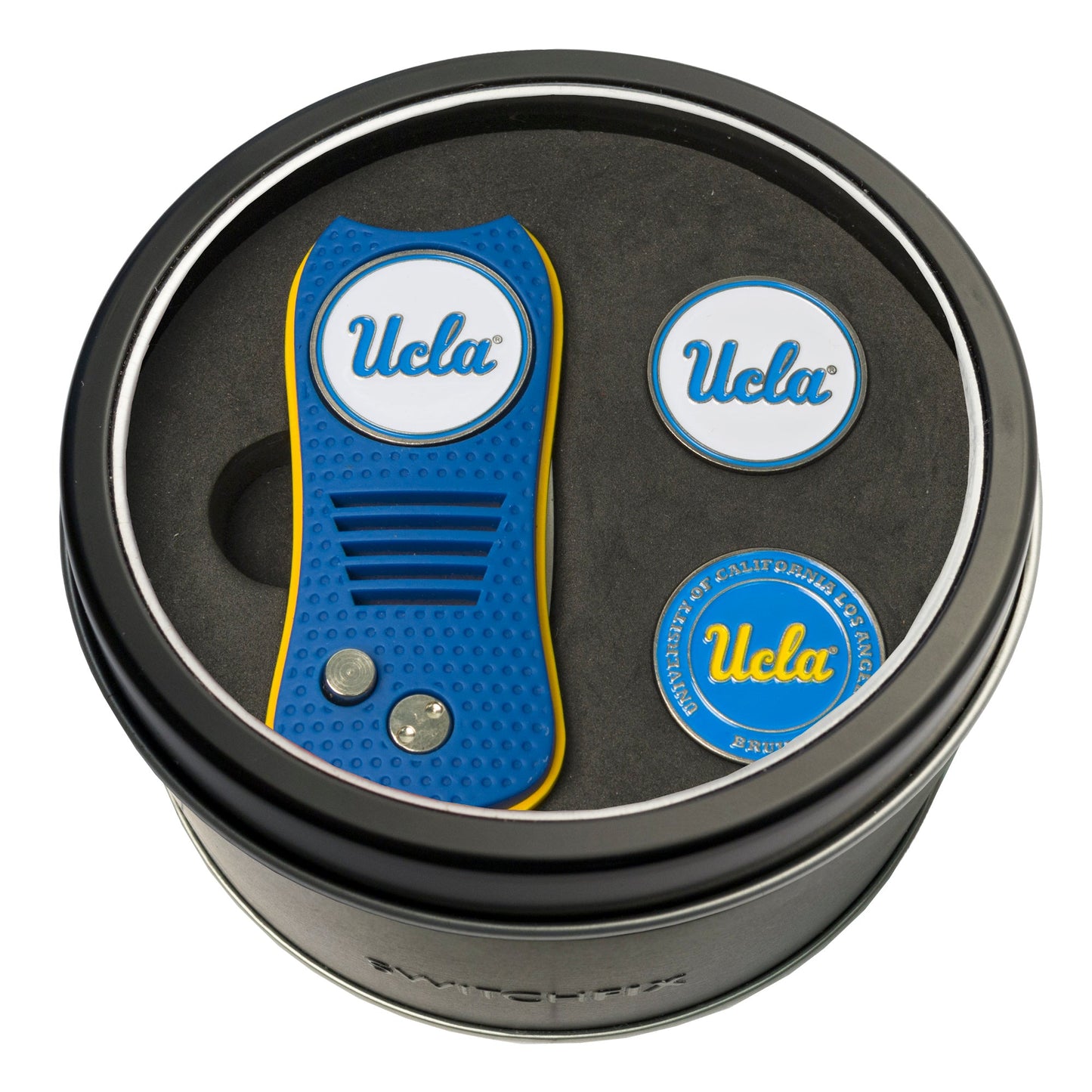 UCLA Bruins Switchblade divot tool and ball marker tin gift set
