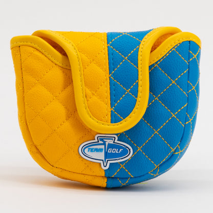 UCLA Bruins Split Quilted Mallet Putter Cover, back view