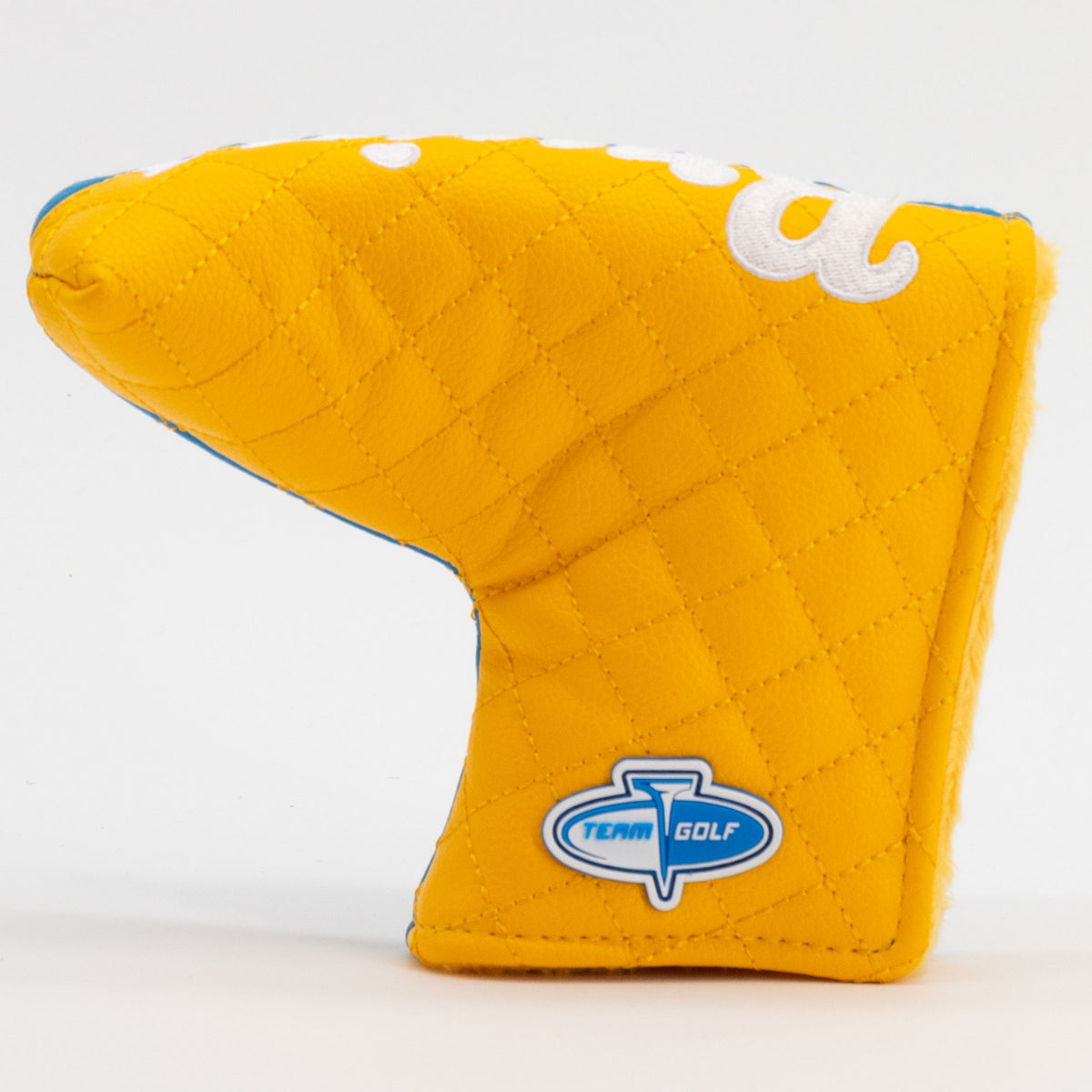 UCLA Bruins Split Quilted Blade Putter Cover, back view