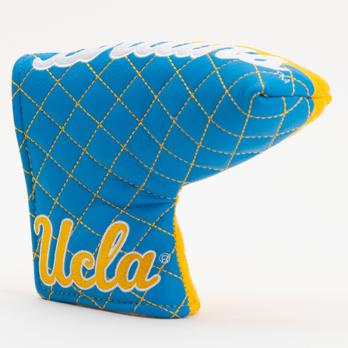 UCLA Bruins Split Quilted Blade Putter Cover, angled view