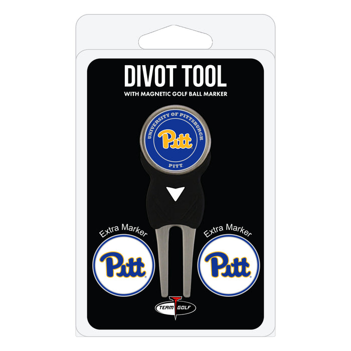 Pitt Panthers divot repair tool and three ball markers