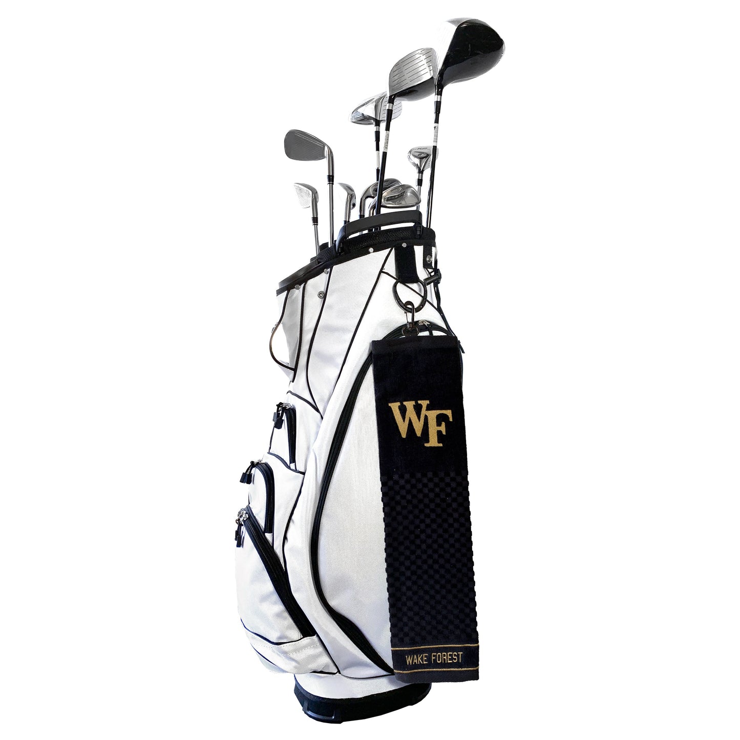 Wake Forest Demon Deacons embroidered golf towel alternate view