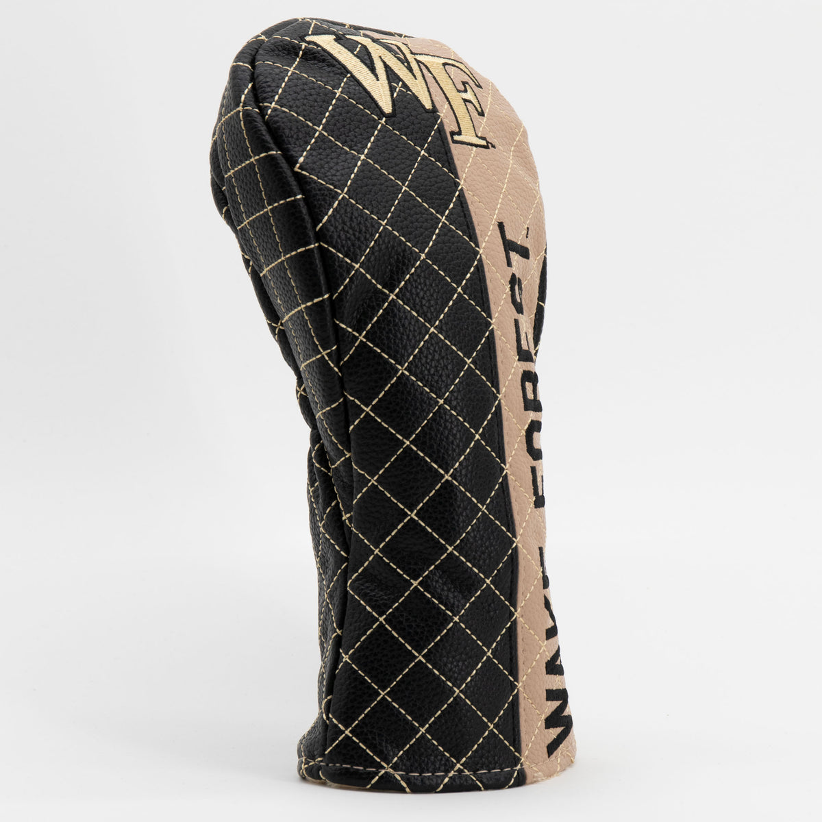 Wake Forest Demon Deacons Split Quilted Fairway Headcover, angled view