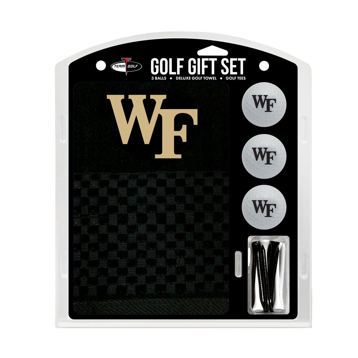 Wake Forest Demon Deacons Embroidered Towel Golf Gift Set