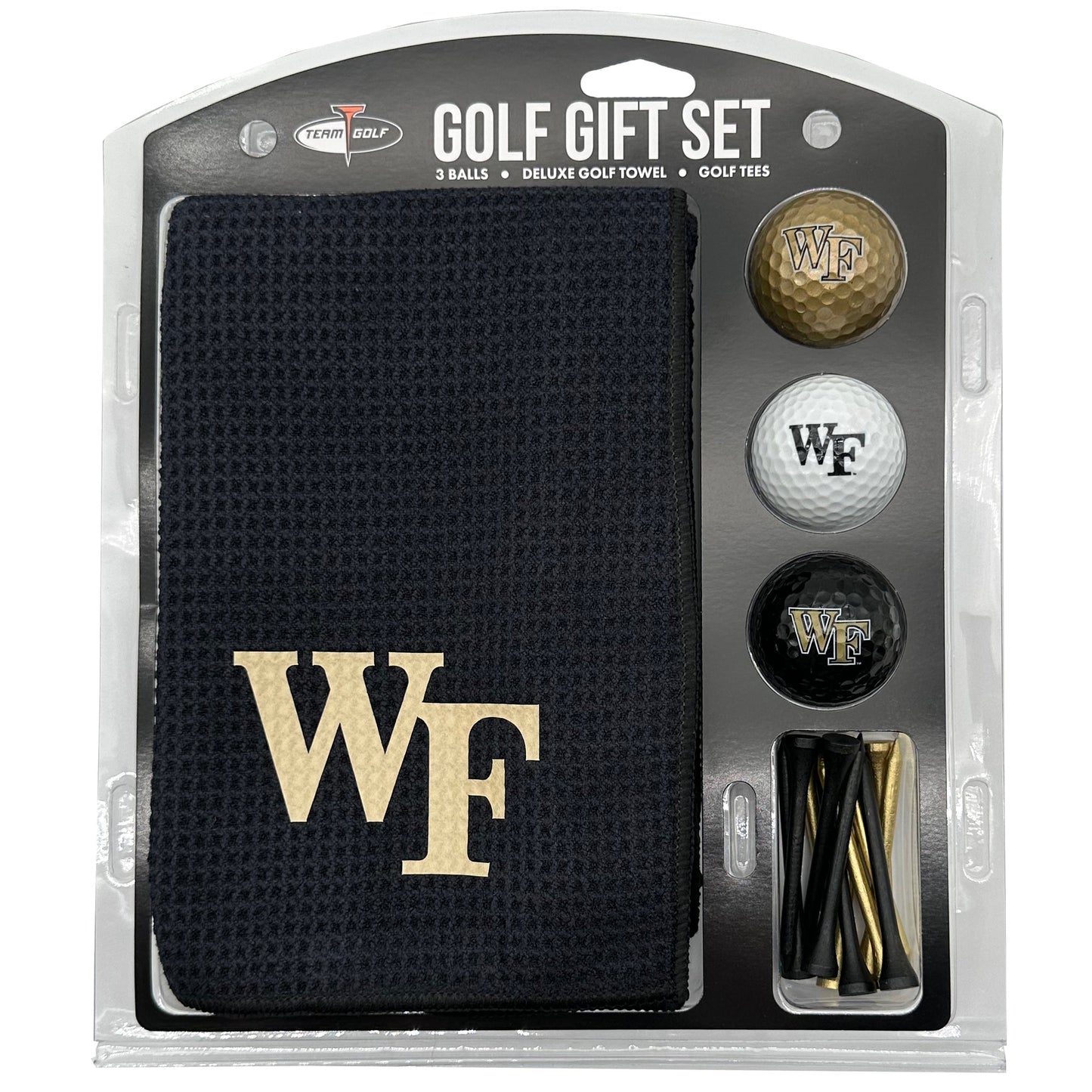 Wake Forest Demon Deacons Microfiber Towel Golf Gift Set - Club Rehab