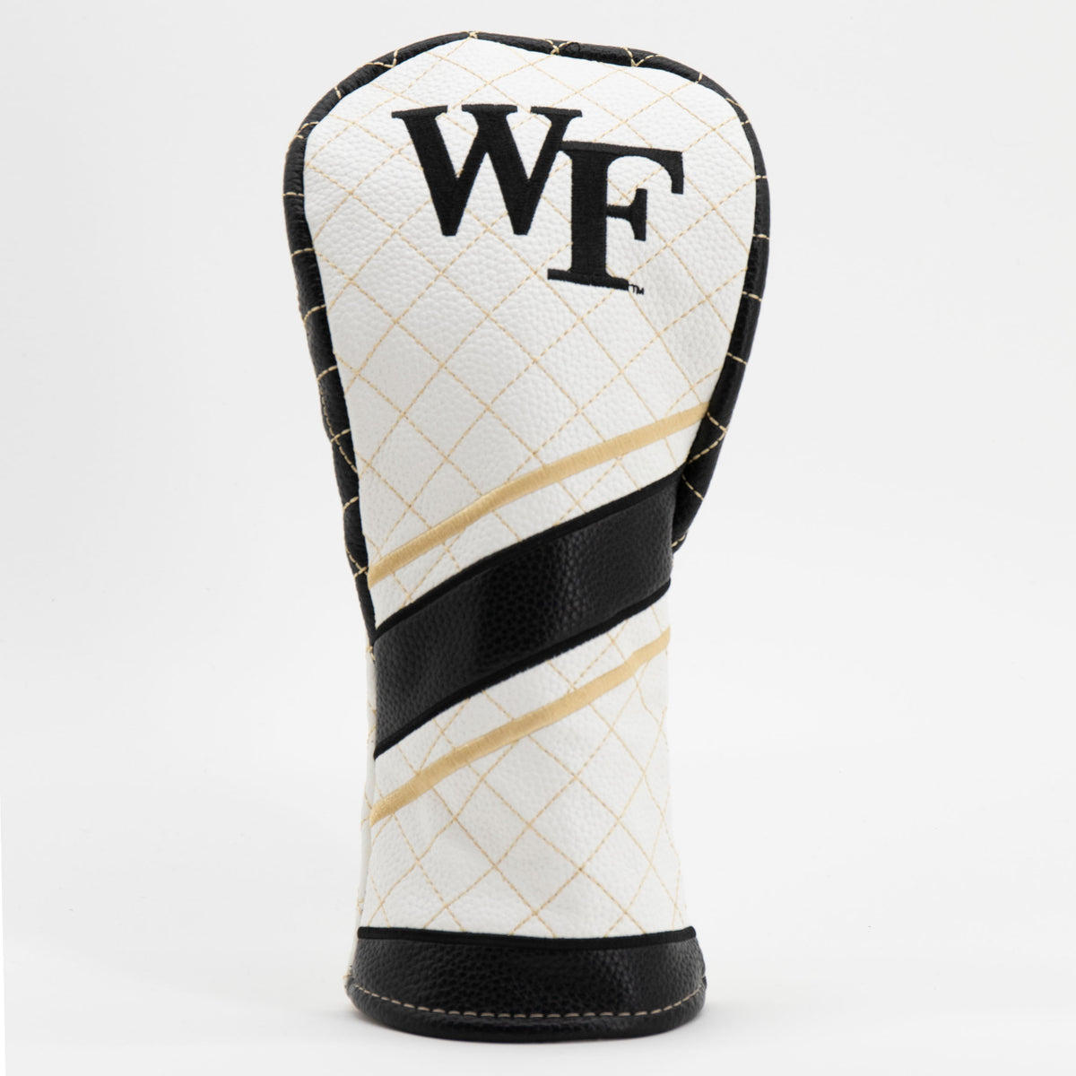 Wake Forest Demon Deacons Striped Quilted Fairway Headcover, front view