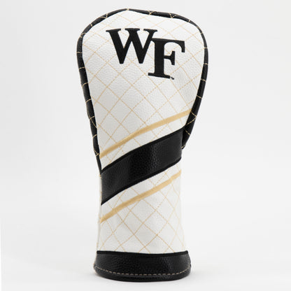 Wake Forest Demon Deacons Striped Quilted Fairway Headcover, front view